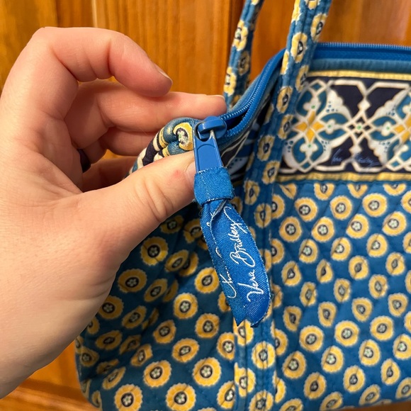 Vera Bradley Little Betsy shoulder tote in Riviera Blue - Picture 6 of 6